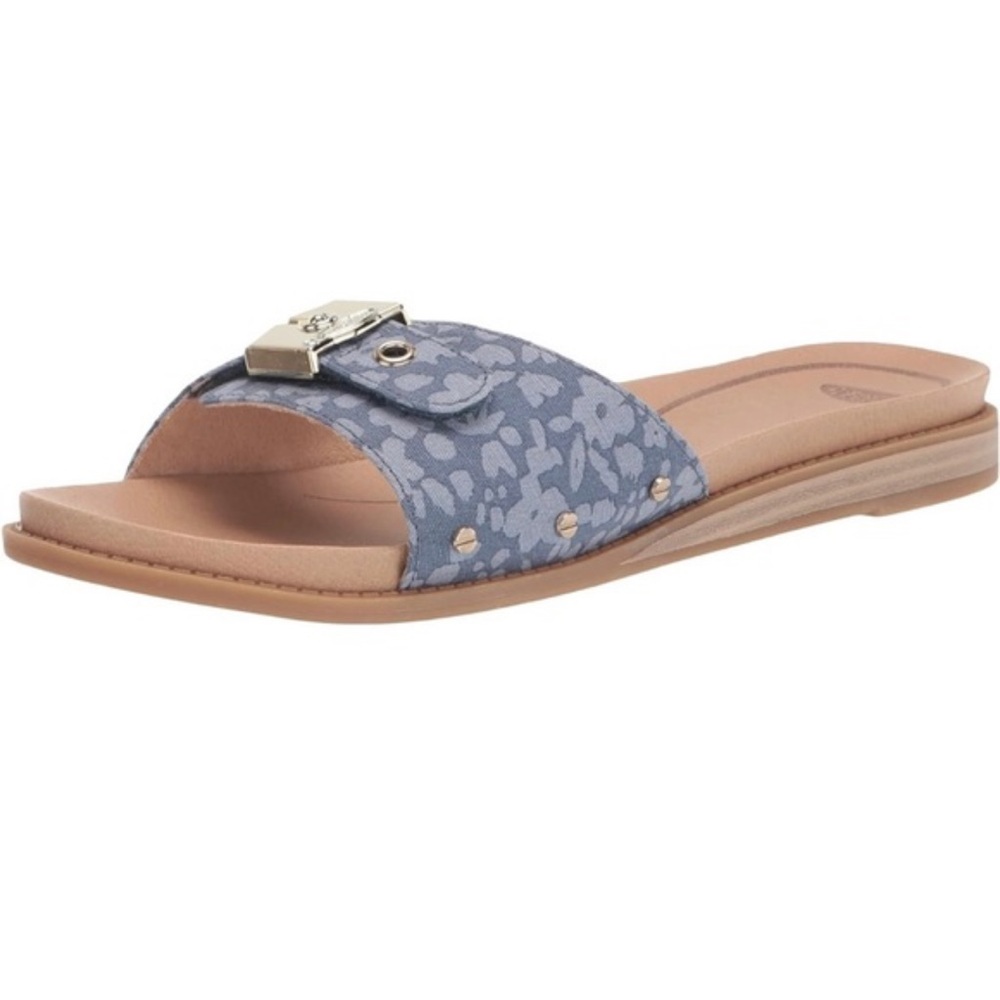 Dr. Scholl's Shoes Originalist Sandals Slides Blue Chambray Women’s 8.5 / 8-1/2 - Picture 6 of 9